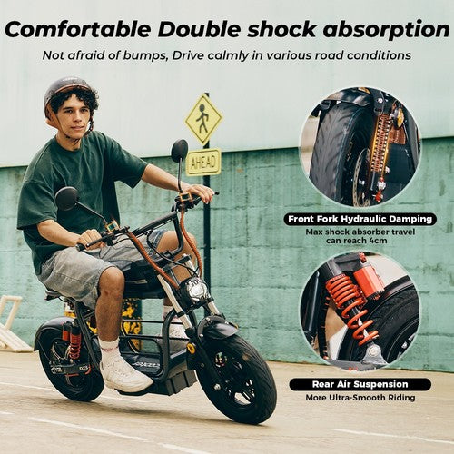 iScooter DX5 Elektroscooter, 1500-W-Motor, 48 V 15,6 Ah iScooter DX5 Elektroscooter, 1500-W-Motor, 48 V 15,6 Ah